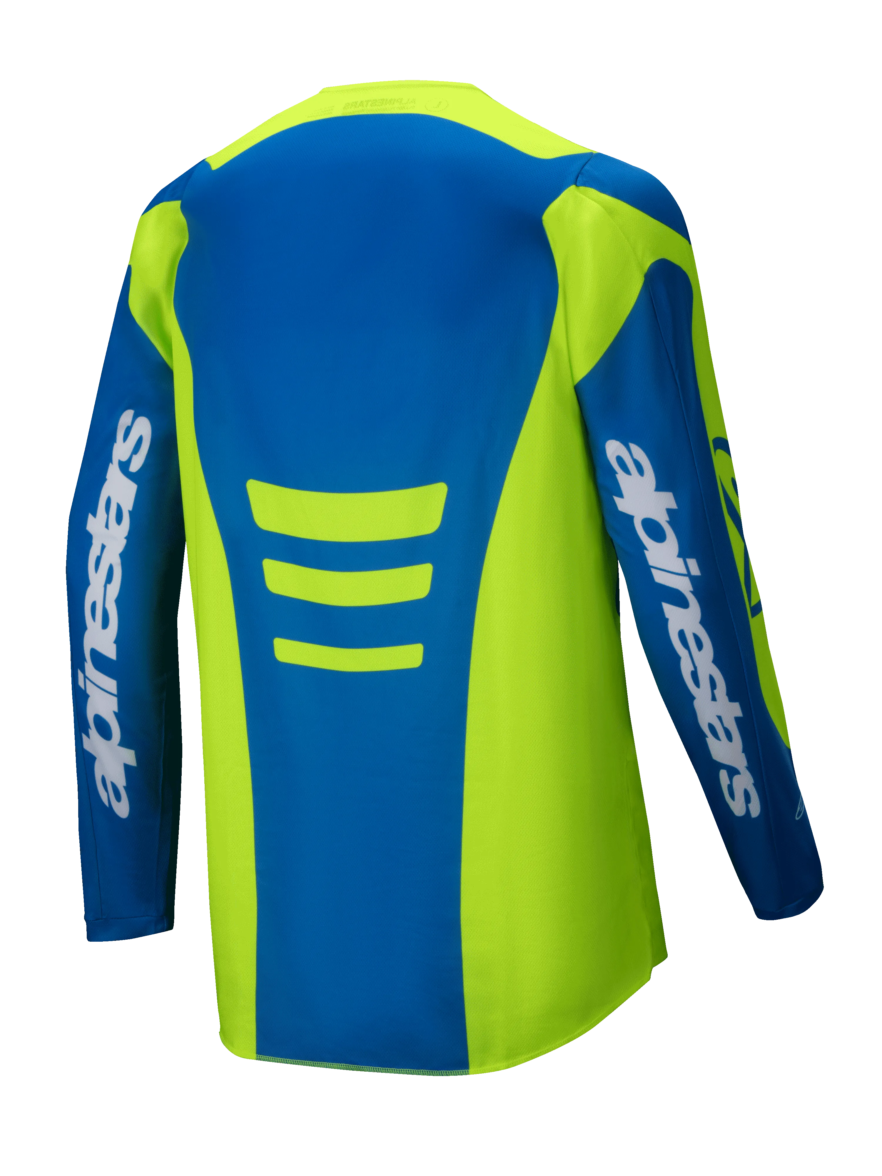 2025 Alpinestars Fluid Haul Motocross Jersey Yellow Fluo Blue