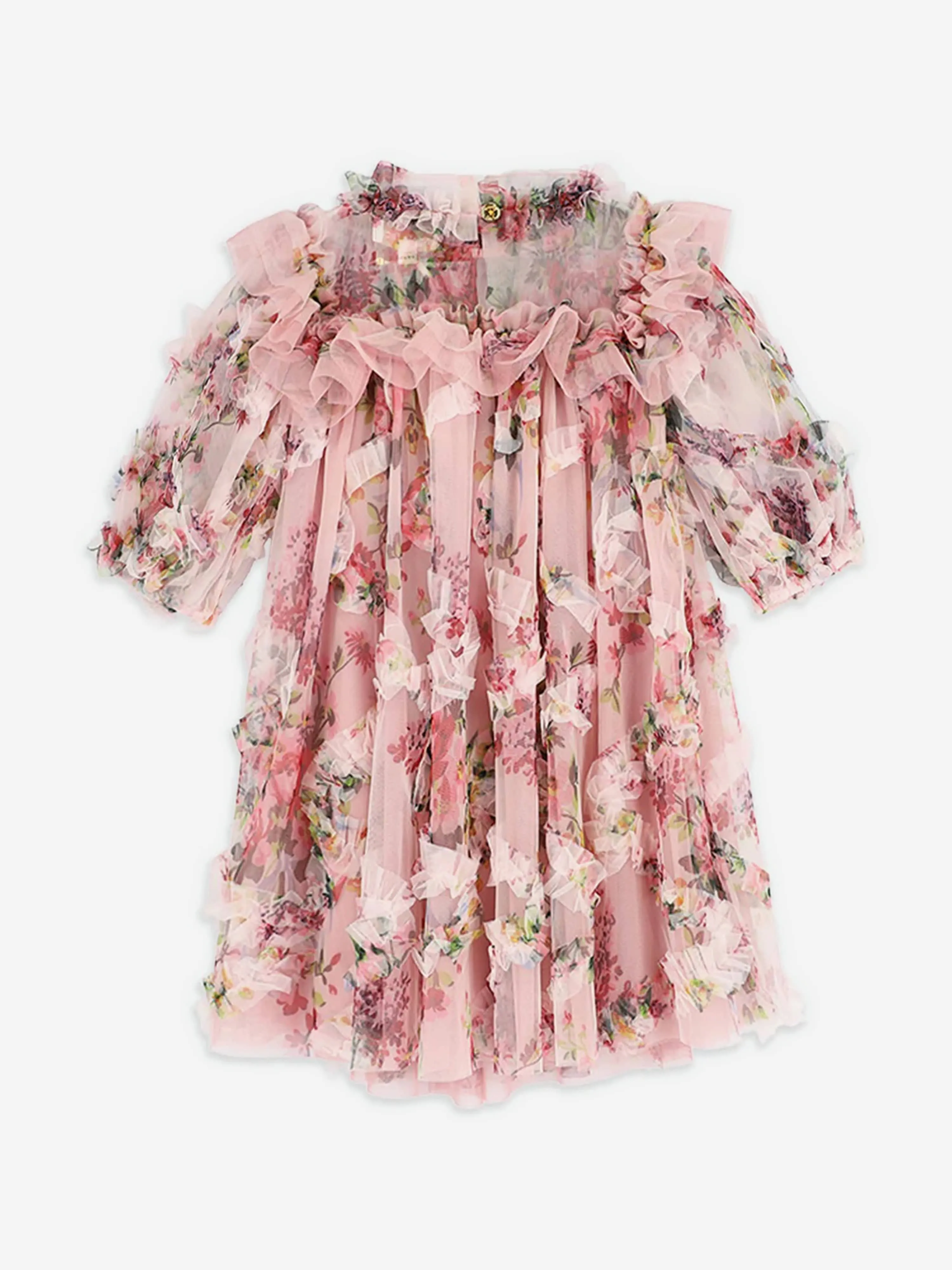 Angels Face Girls Luella Floral Tulle Dress in Pink