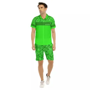 BANDANA VIRAL GREEN Men's Short Sleeve Shirt Sets