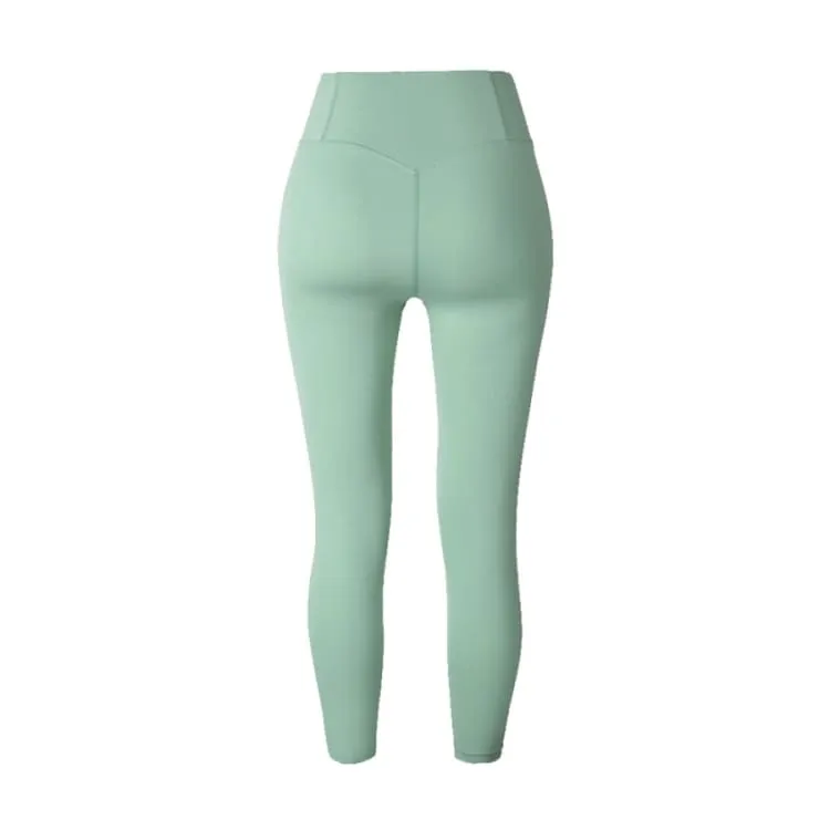 Barrel Fit Womens Plain 8.5" Leggings-GREEN