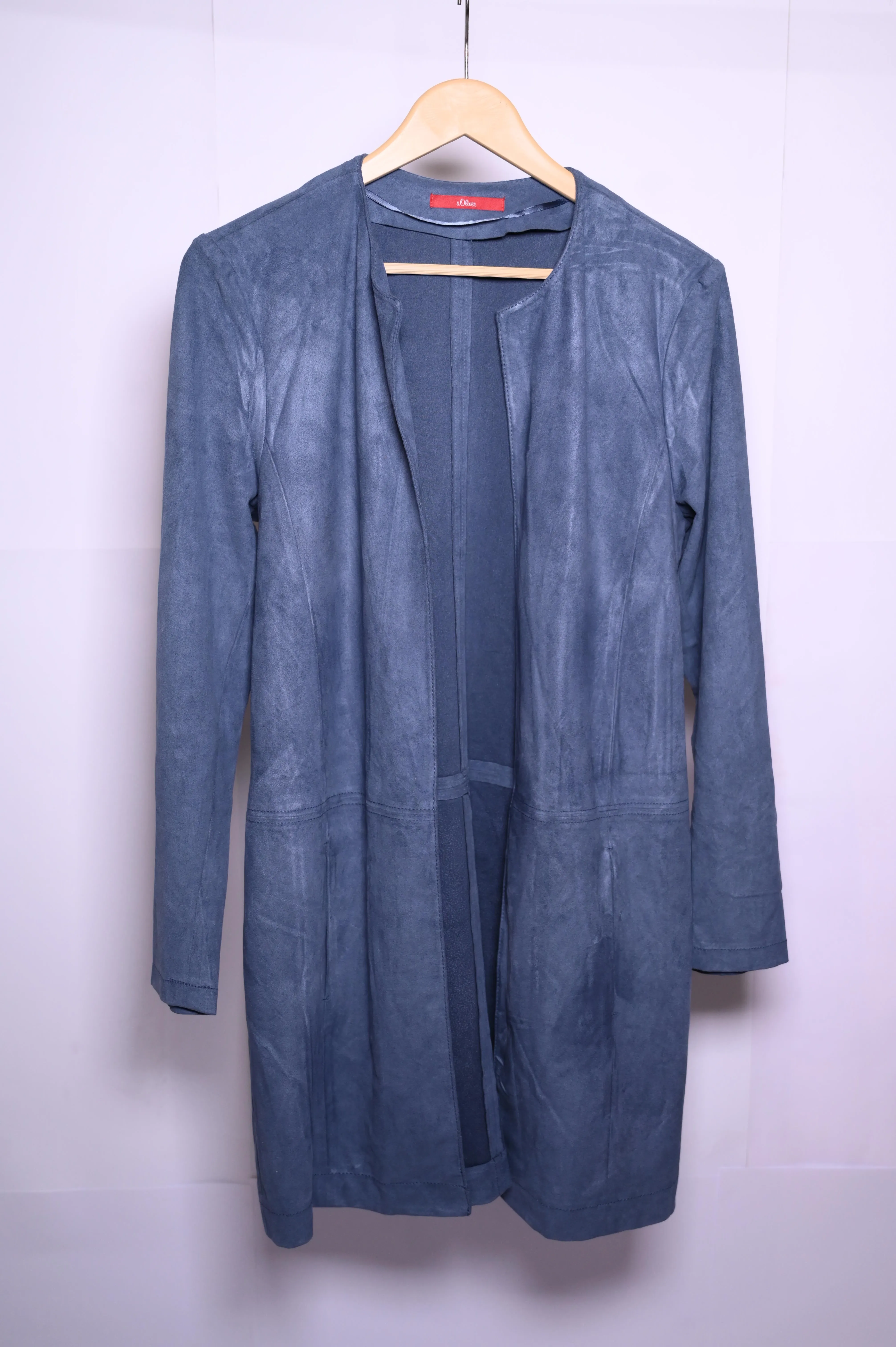 Blue Polyester Shrug