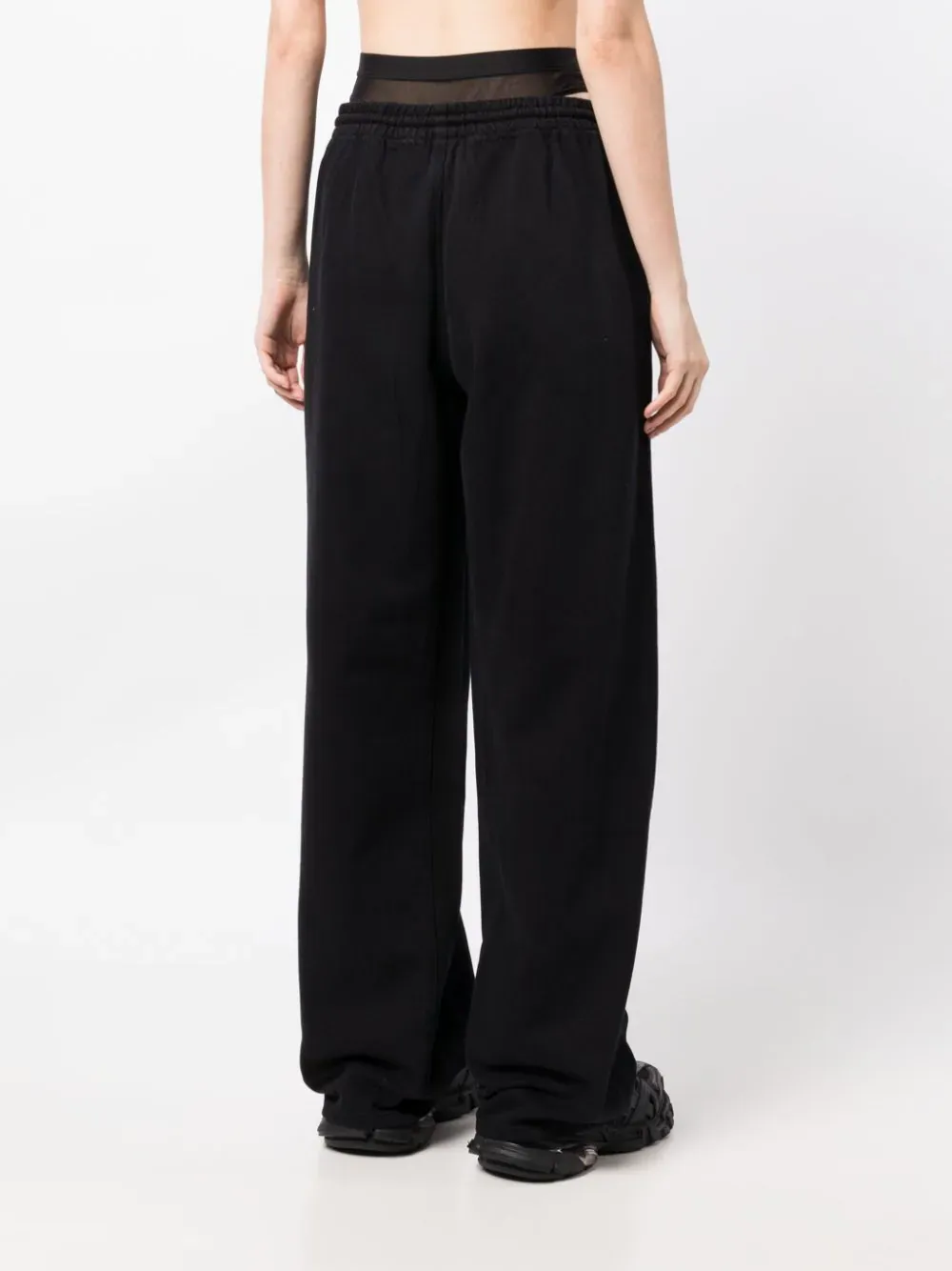 Denim Track Pant Black Mesh