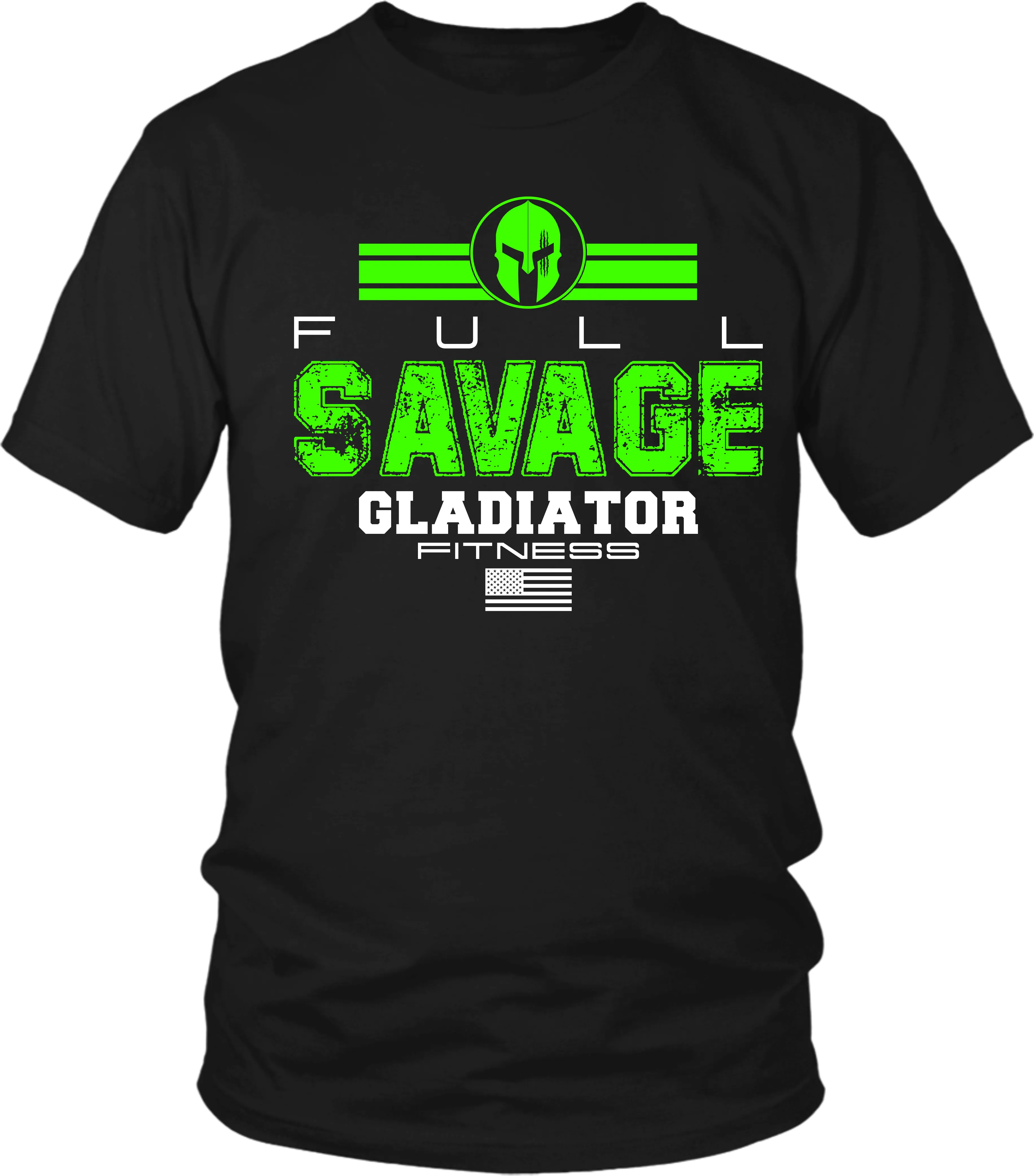 Gladiator Fitness - Full Savage- T shirt Design