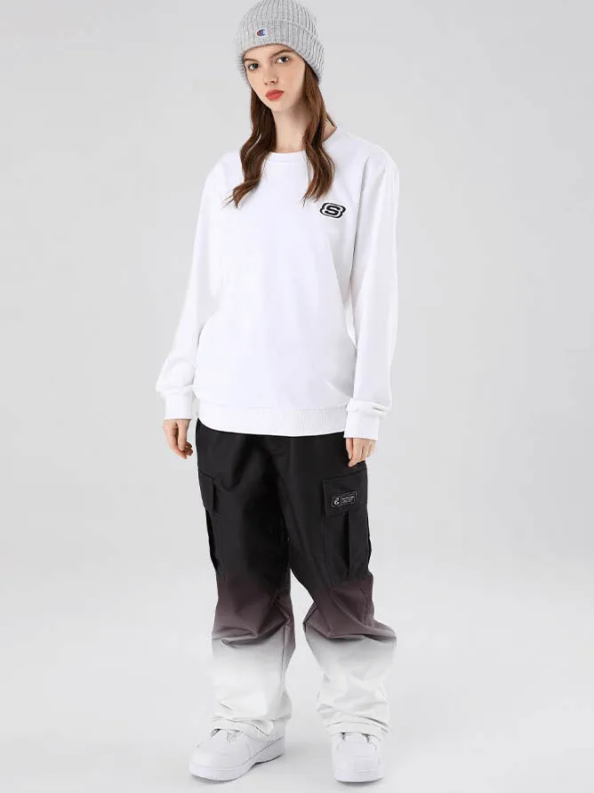 Gradient Loose Snowboard Pants with Large Sides Pockets - SF0933
