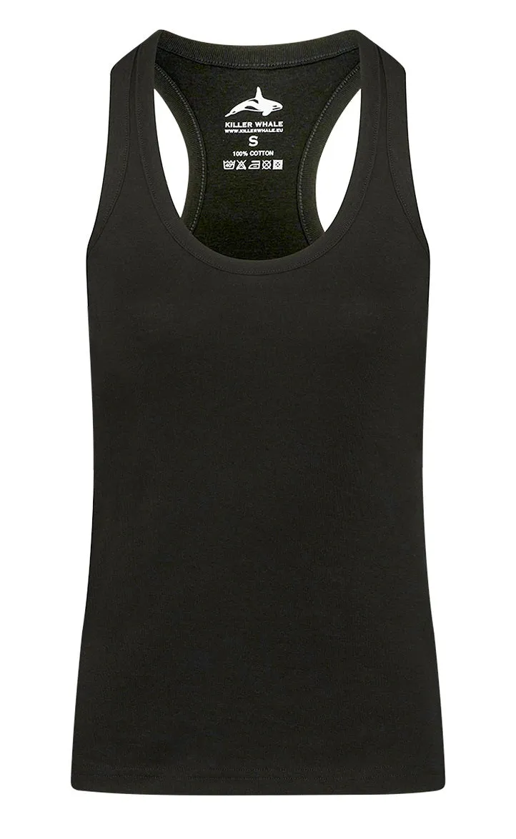 Killer Whale Cotton Tank Top Women Vest