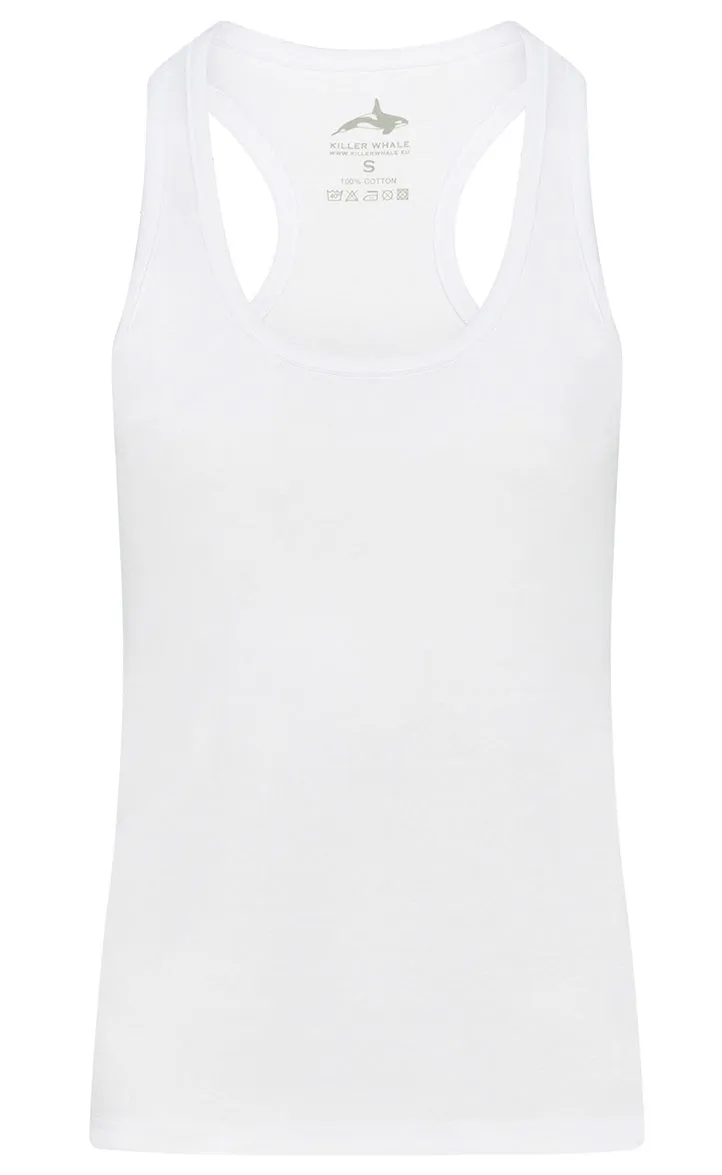 Killer Whale Cotton Tank Top Women Vest