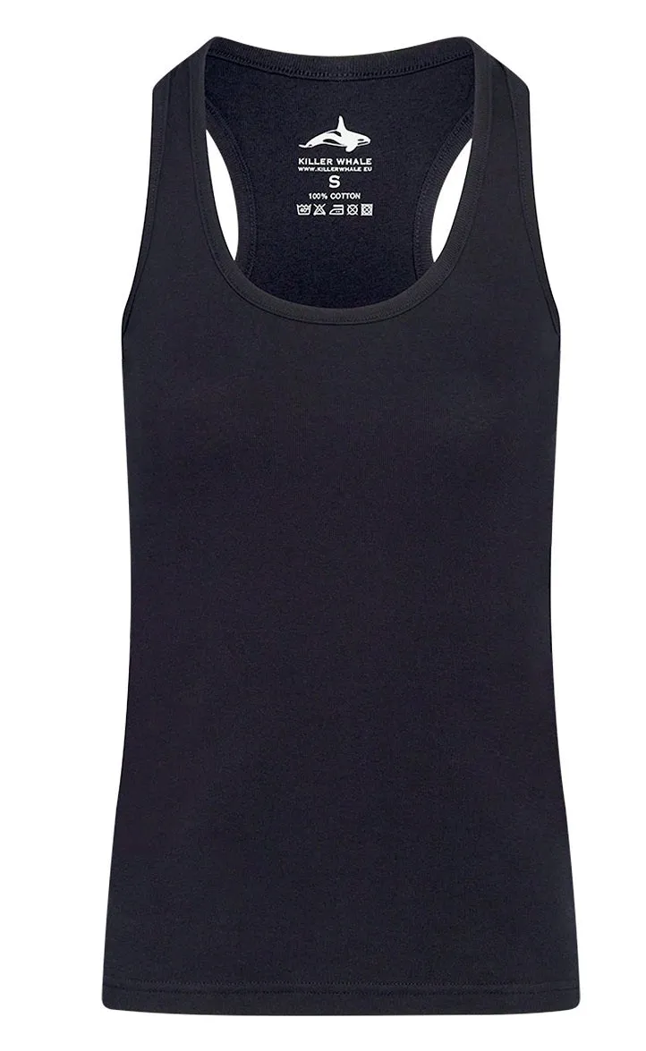 Killer Whale Cotton Tank Top Women Vest