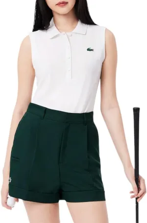 Lacoste Women's Sport Ultra Dry Slim Fit Anti-uv Stretch Golf Polo Shirt