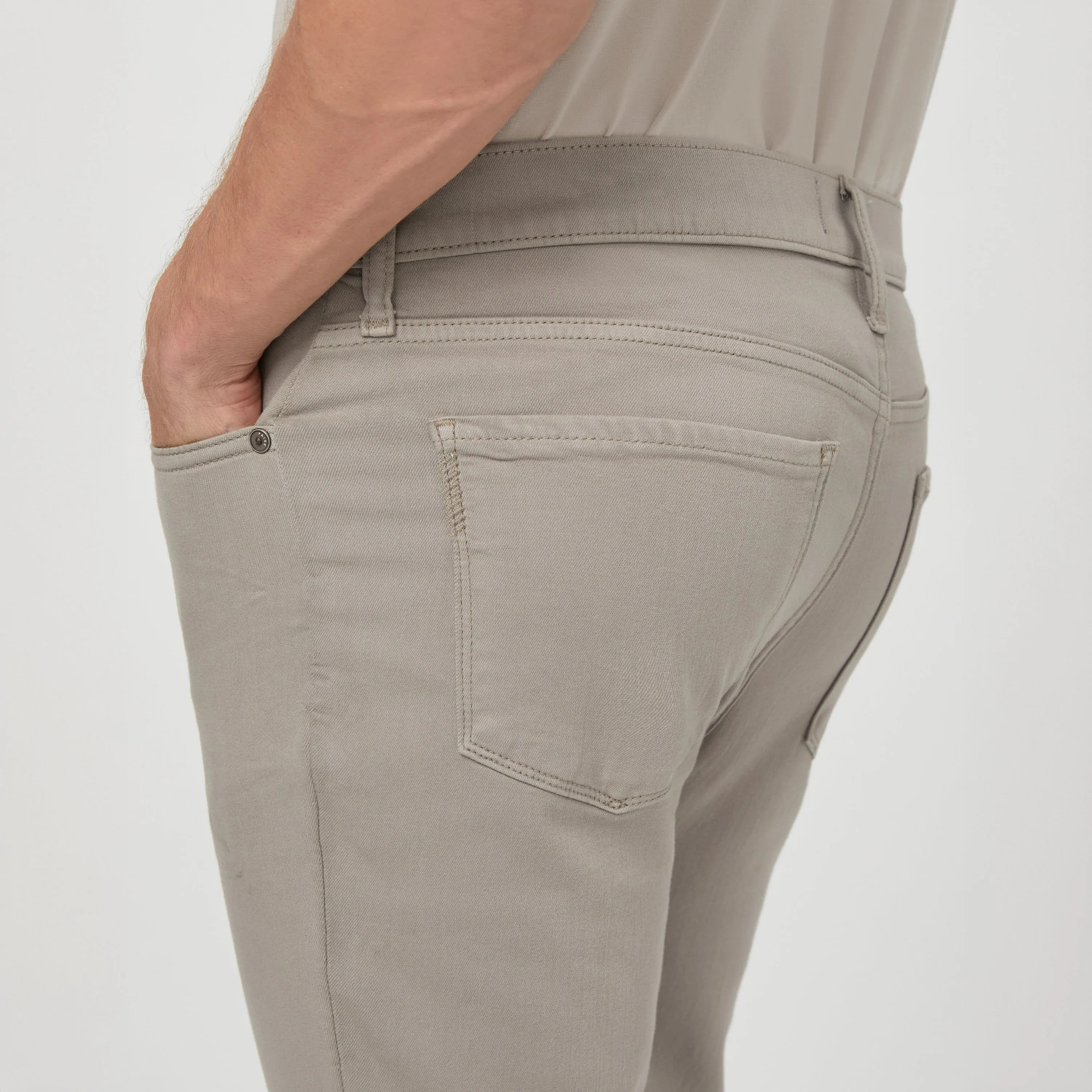 Lennox - Silver Pearl - Slim Fit Five Pocket Jean - PAIGE
