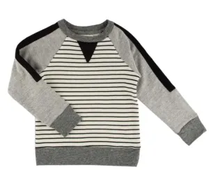 Miki Miette - Boys Iggy Pullover in Black/White