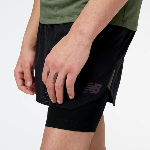Q Speed 5" 2 in 1 Short | Black