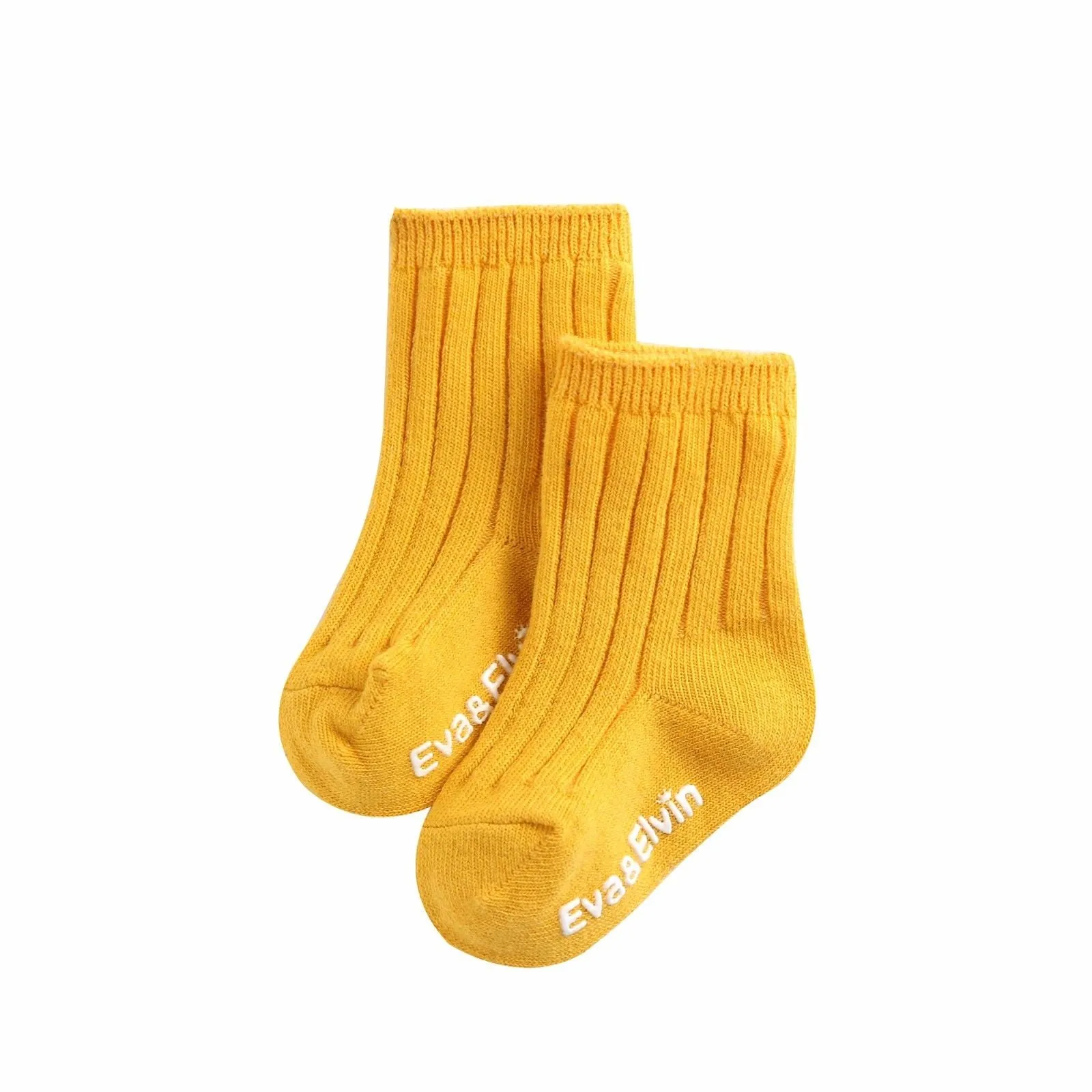 RunRun Mustard Ribbed Socks