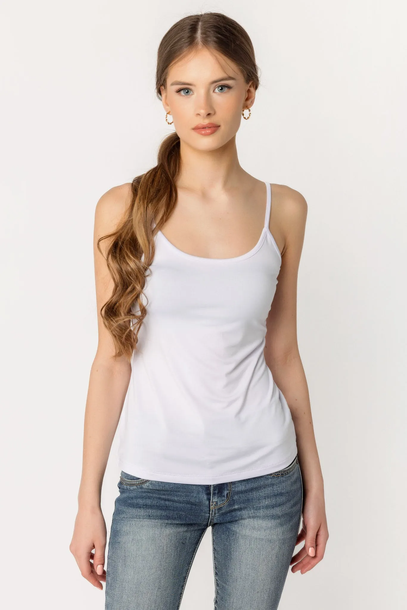 Spandex Cami with Adjustable Straps