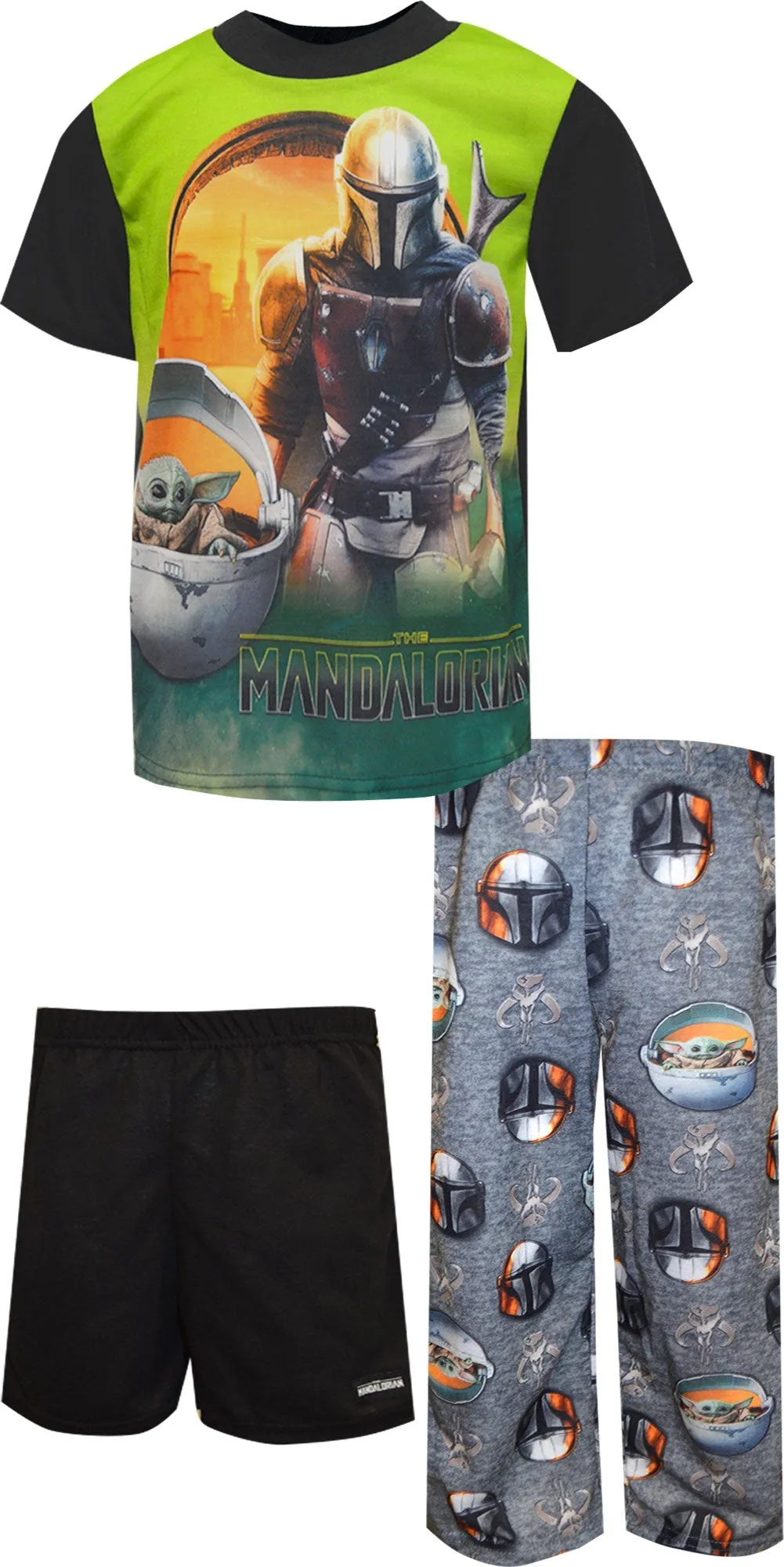 Star Wars the Mandalorian 3 Piece Pajama Set