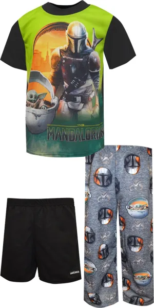 Star Wars the Mandalorian 3 Piece Pajama Set