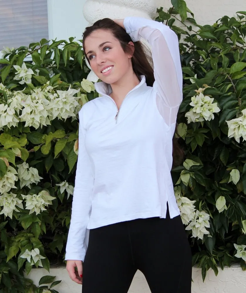 TuffRider Ladies Ventilated Technical Long Sleeve Sport Shirt