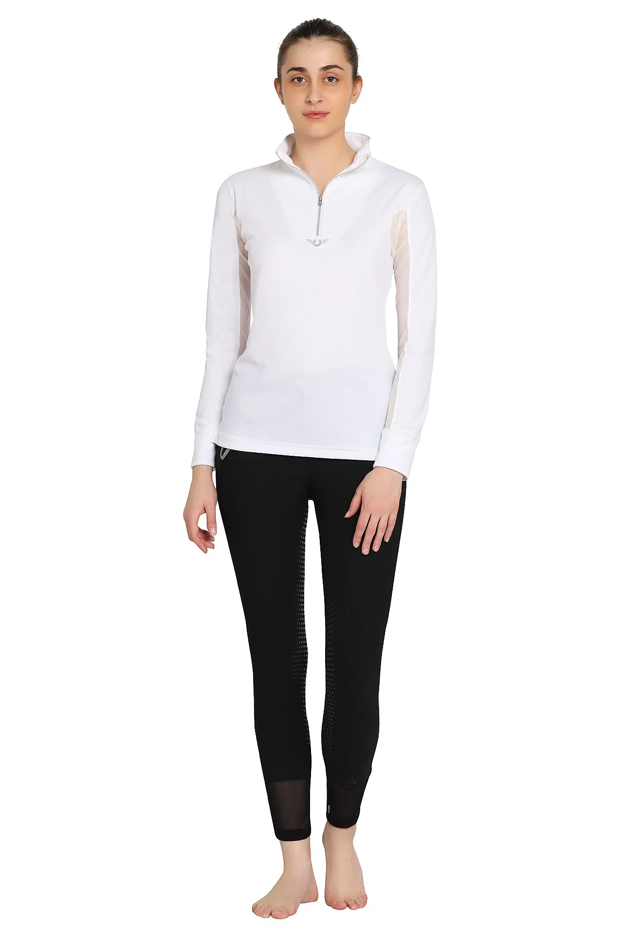 TuffRider Ladies Ventilated Technical Long Sleeve Sport Shirt