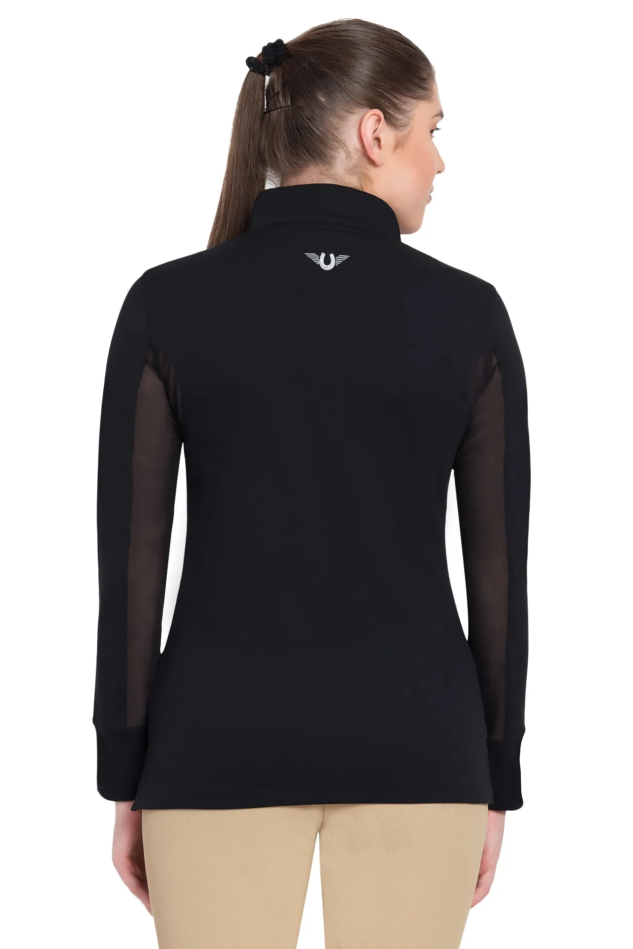 TuffRider Ladies Ventilated Technical Long Sleeve Sport Shirt