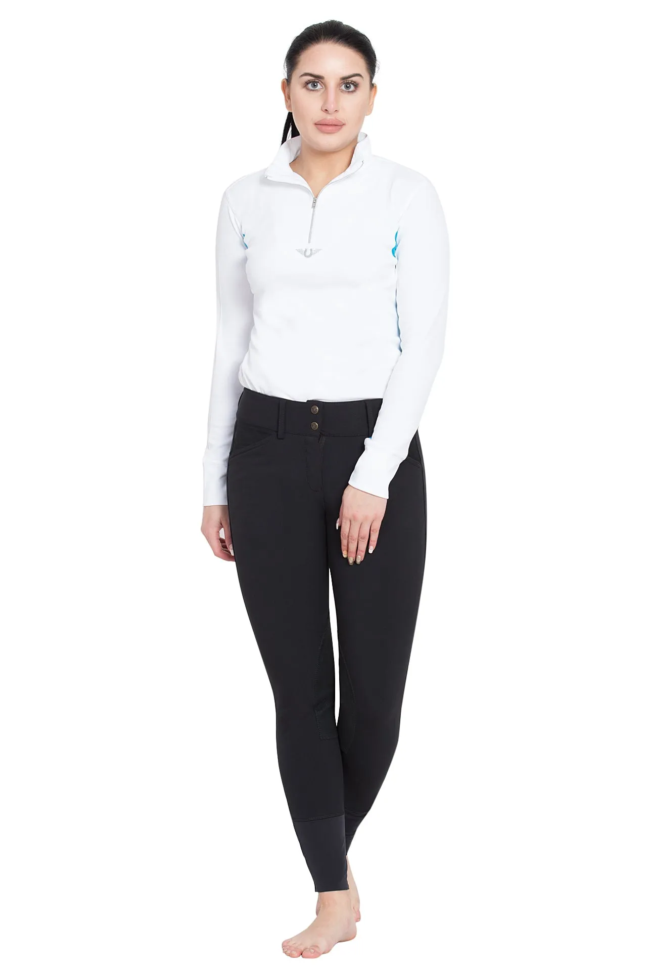 TuffRider Ladies Ventilated Technical Long Sleeve Sport Shirt