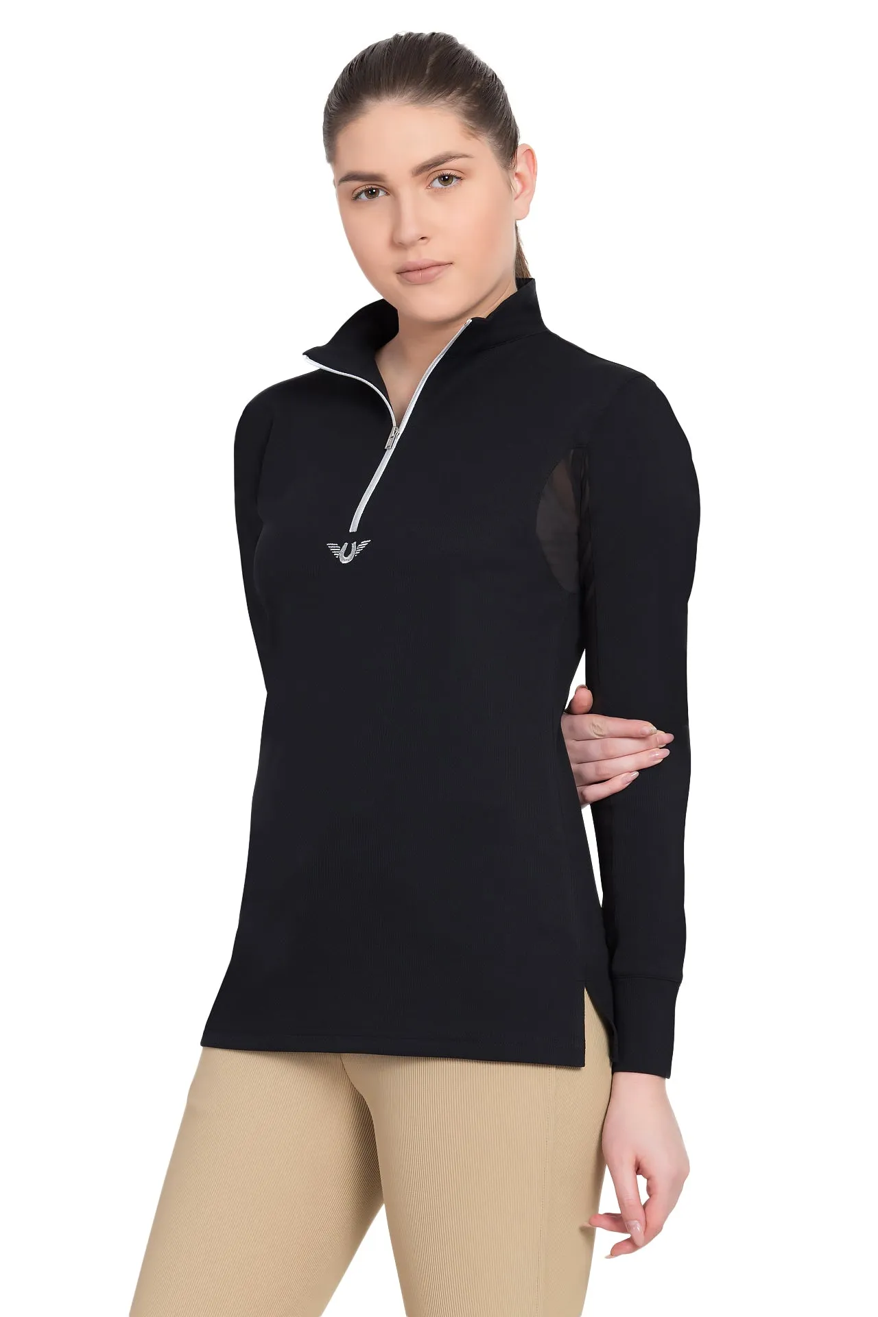 TuffRider Ladies Ventilated Technical Long Sleeve Sport Shirt