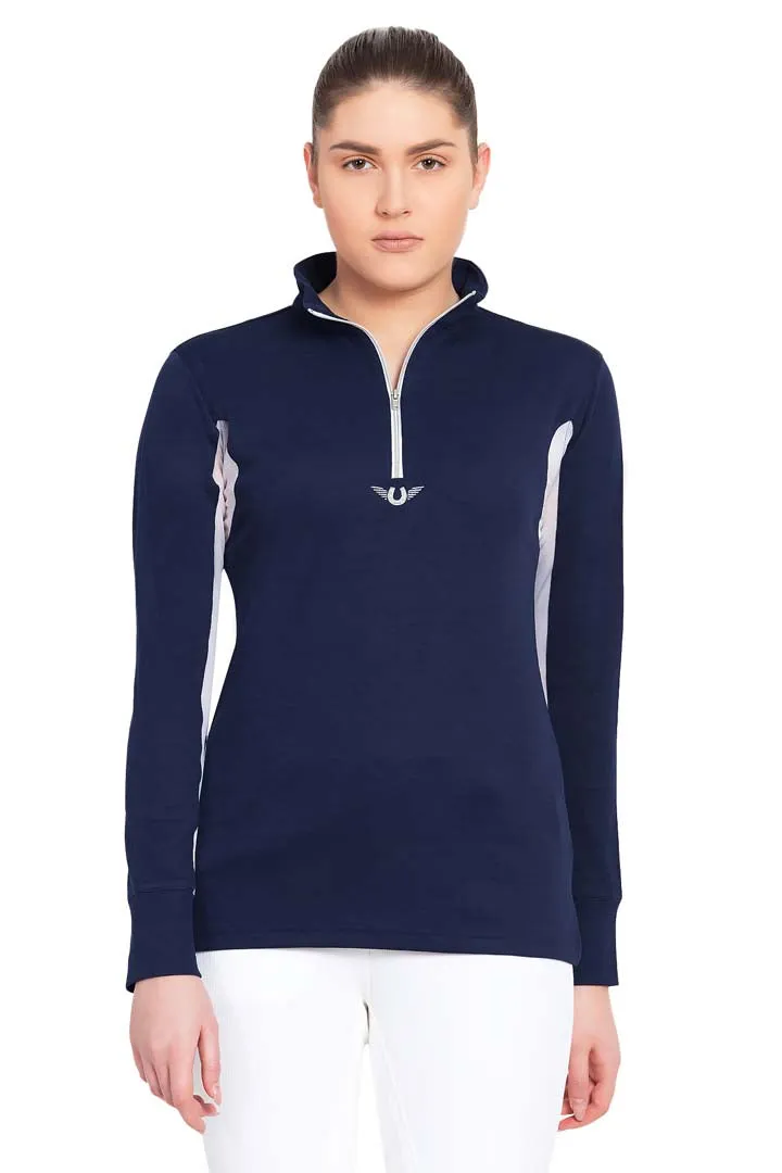 TuffRider Ladies Ventilated Technical Long Sleeve Sport Shirt