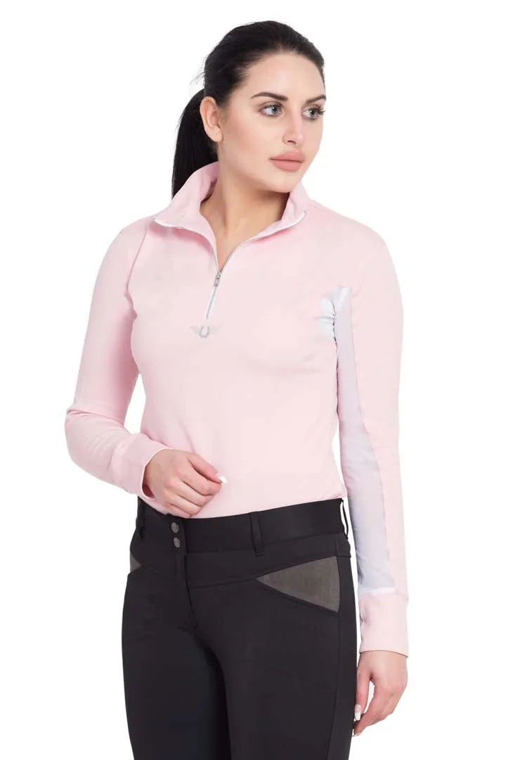 TuffRider Ladies Ventilated Technical Long Sleeve Sport Shirt