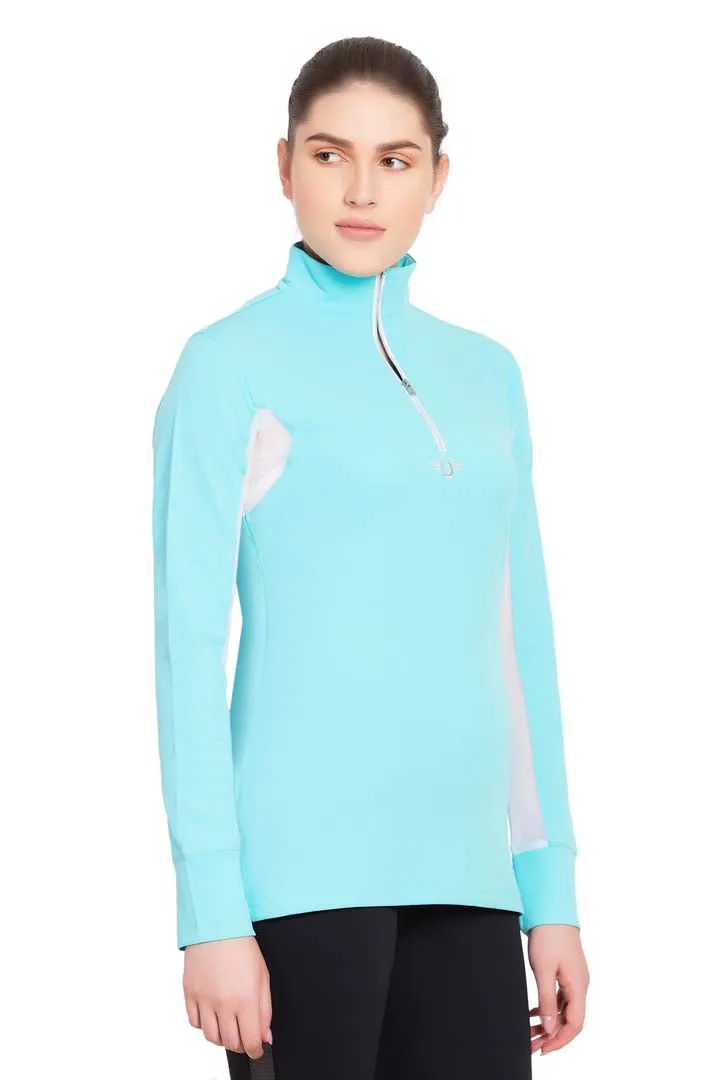 TuffRider Ladies Ventilated Technical Long Sleeve Sport Shirt