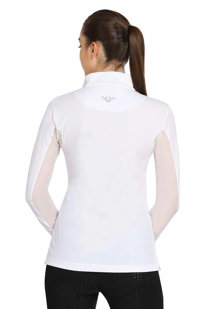 TuffRider Ladies Ventilated Technical Long Sleeve Sport Shirt