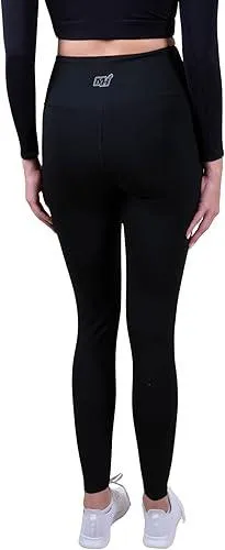 Ultra Game NBA Official Women's Super Soft Lightweight Leggings Fitness Sport Yoga Active Pants, Miami Heat, Black|Miami Heat