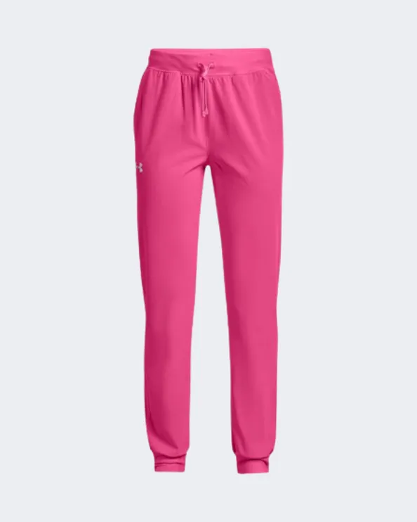 Under Armour Sport Woven Girls Training Pant Pink 1373004-695