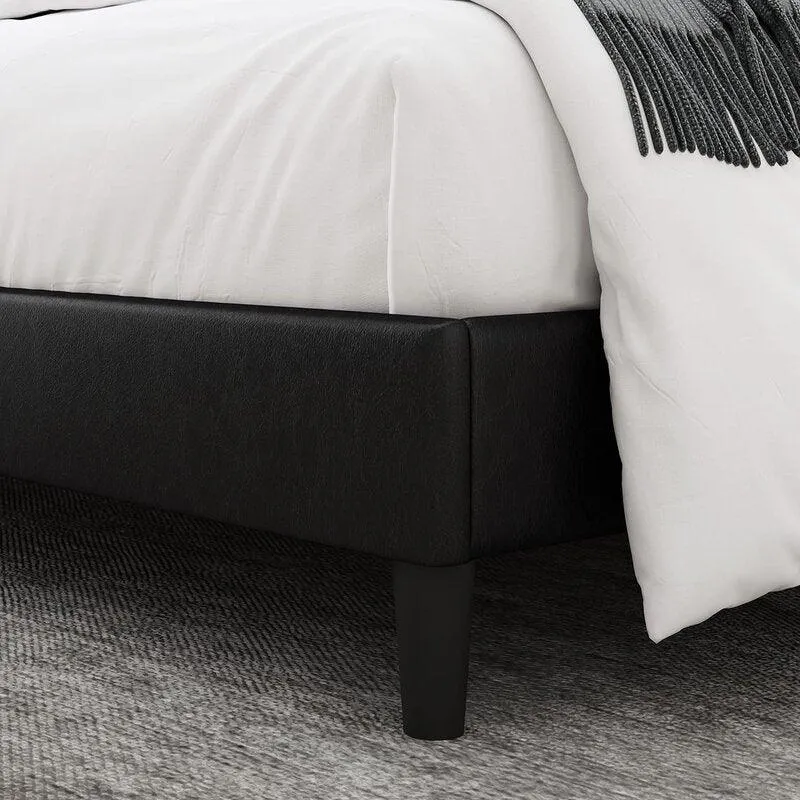 Wooden Twist Redo Modernize  Button Tufted Upholstered Queen Size Bed Elegant and Durable Contemporary